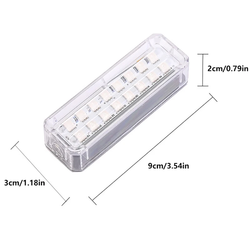 1 шт. автомобильный солнечный светодиодный сигнальный светильник ночная езда для