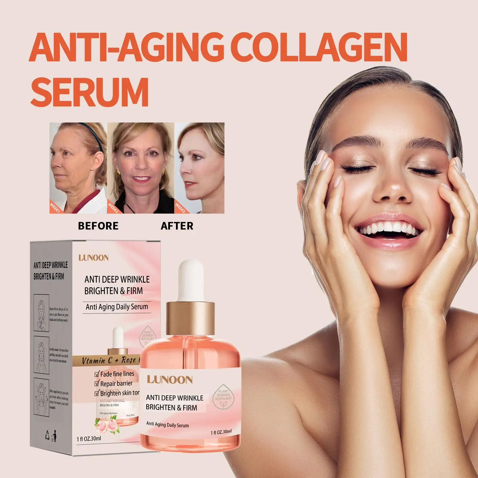 

Сыворотка для лица с экстрактом розы, 30 мл