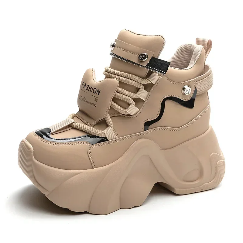 ГОРЯЧАЯ ПРОДАЖА 8 см зимние вулканизированные женские повседневные кроссовки из