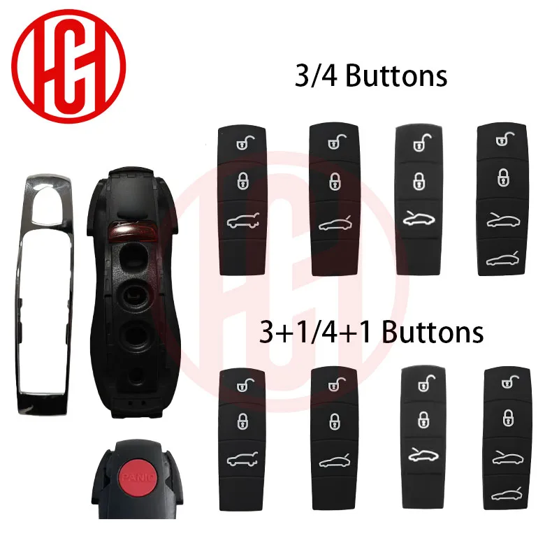 Фото Бесключевой Go/No Keyless ID49 PCF7945P 315/433/434 МГц KYDZ/WJZ автомобильный дистанционный ключ для Porsche Macan Panamera Cayenne 3/4/5 кнопок №2