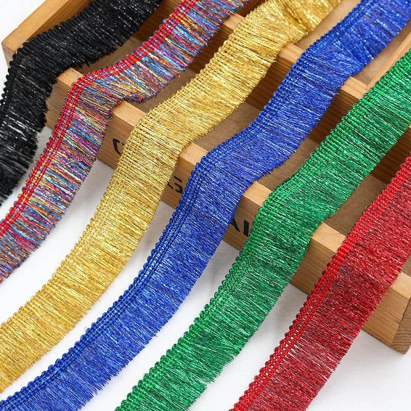 5 ярдов/партия кружевная отделка с бахромой ширина 2 см