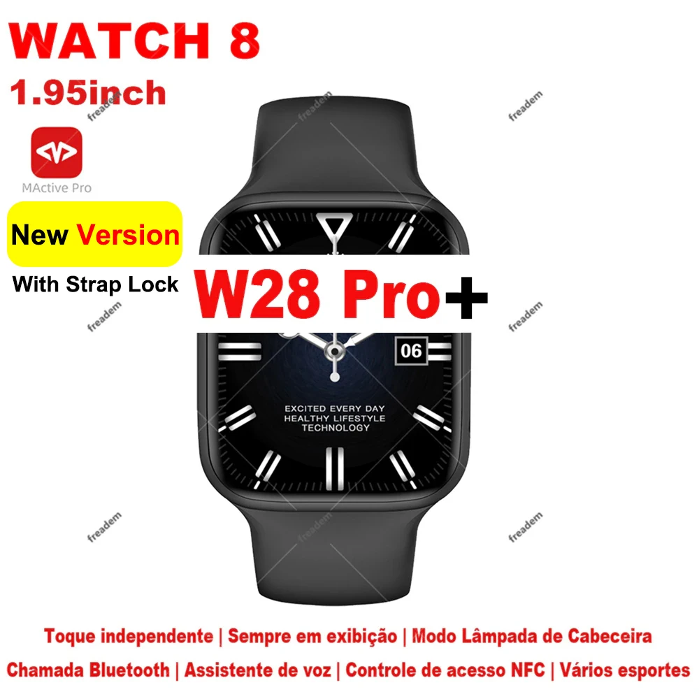

Newest IWO W28 Pro Smart Watch 1.95inch Bluetooth Call ECG Always On Display NFC Siri Call Wireless Charging Watch 8 Smart Watch