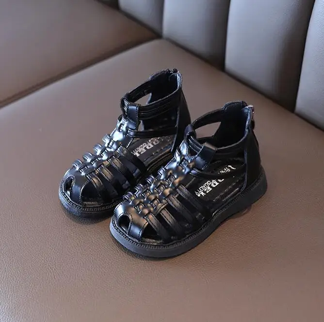 

Girls Sandals Children Casual Shoes Kids Woven Fashion Roman Baby Shoe Girls Solid Color Beach Shoes 2022 Summer Gladiator Shoes