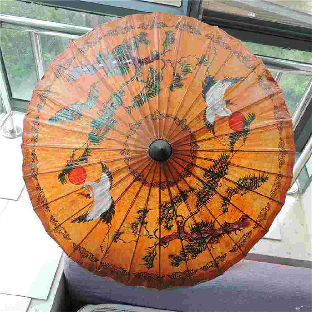

Umbrella Paper Parasol Chinese Oiled Props Umbrellas Oil Performance Dancing Oilpaper Japanese Asian Wedding Vintage Freehand