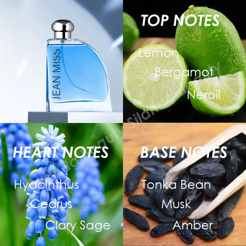 Фирменная синяя туалетная вода-спрей для мужчин Crips Энергические тропические