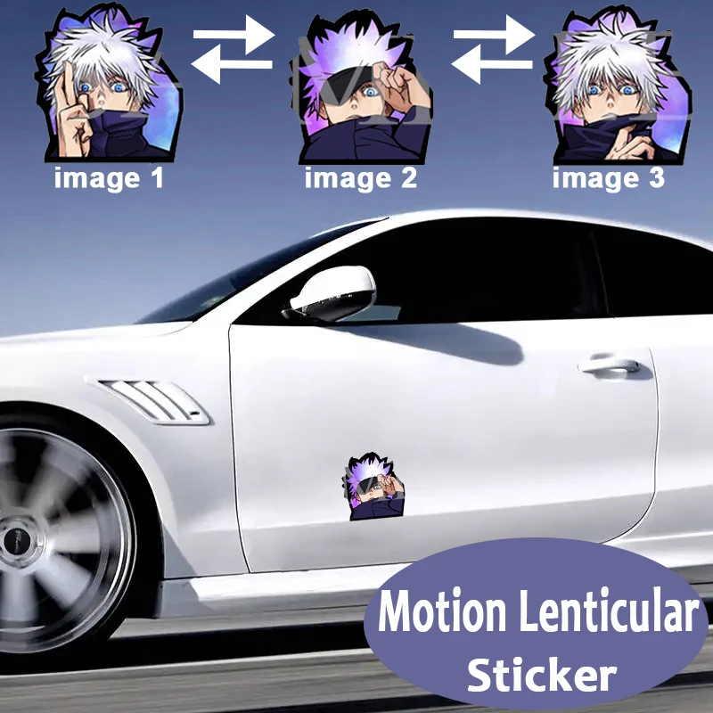 

Gojo Satoru Car Sticker Jujutsu Kaisen Motion Sticker Anime Waterproof Decals for Cars,Laptop, Refrigerator, Etc