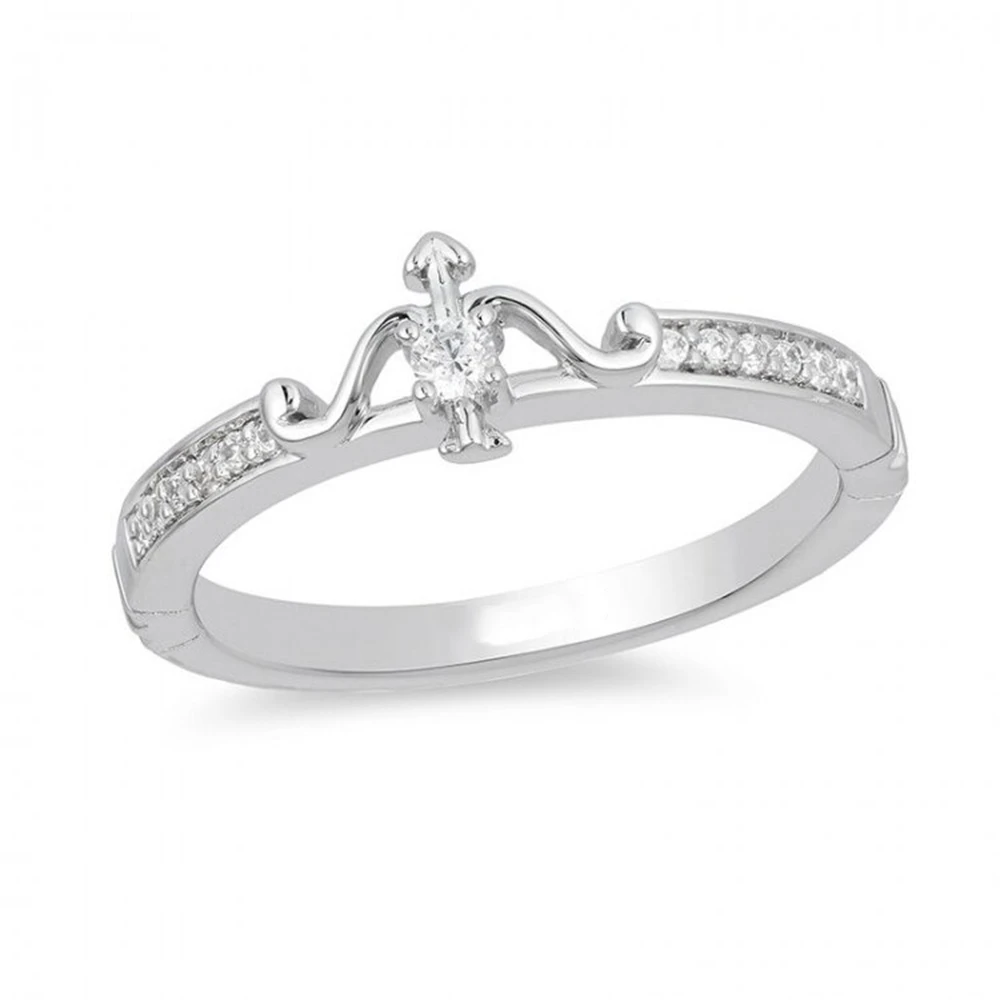 

HESHI Brass and Cubic Zirconia Enchanted Merida Arrow Ring for Women