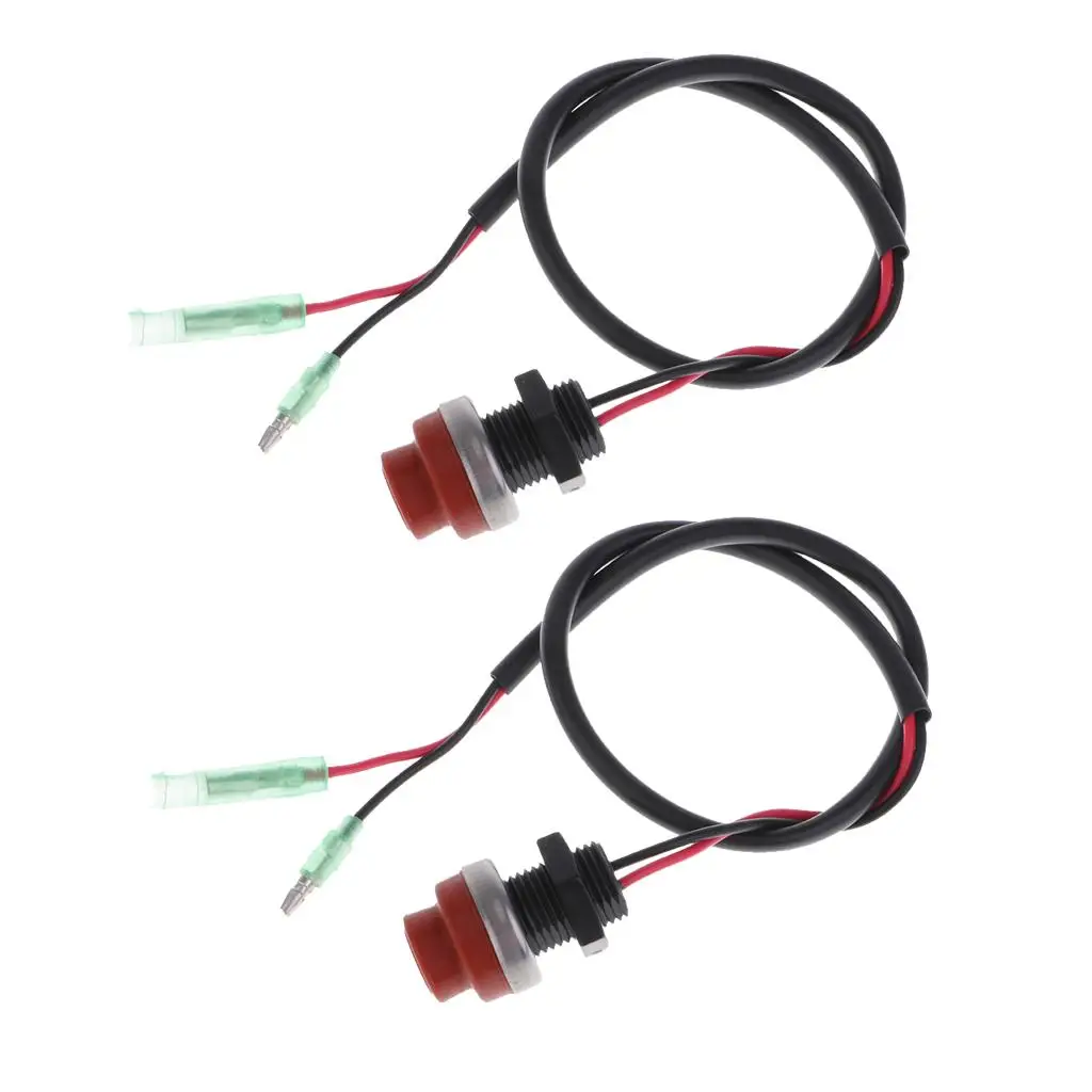 

2x Universal Round Starting Switch For Outboard Engines On- Assembly