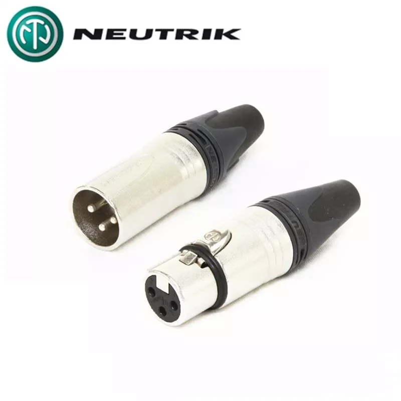 NEW 50PCS/lot original FOR NEUTRIK connector 25PCS NC3MXX & 25PCS NC3FXX Male et femelle Un ensemble 3 Broches XLR Connecteu