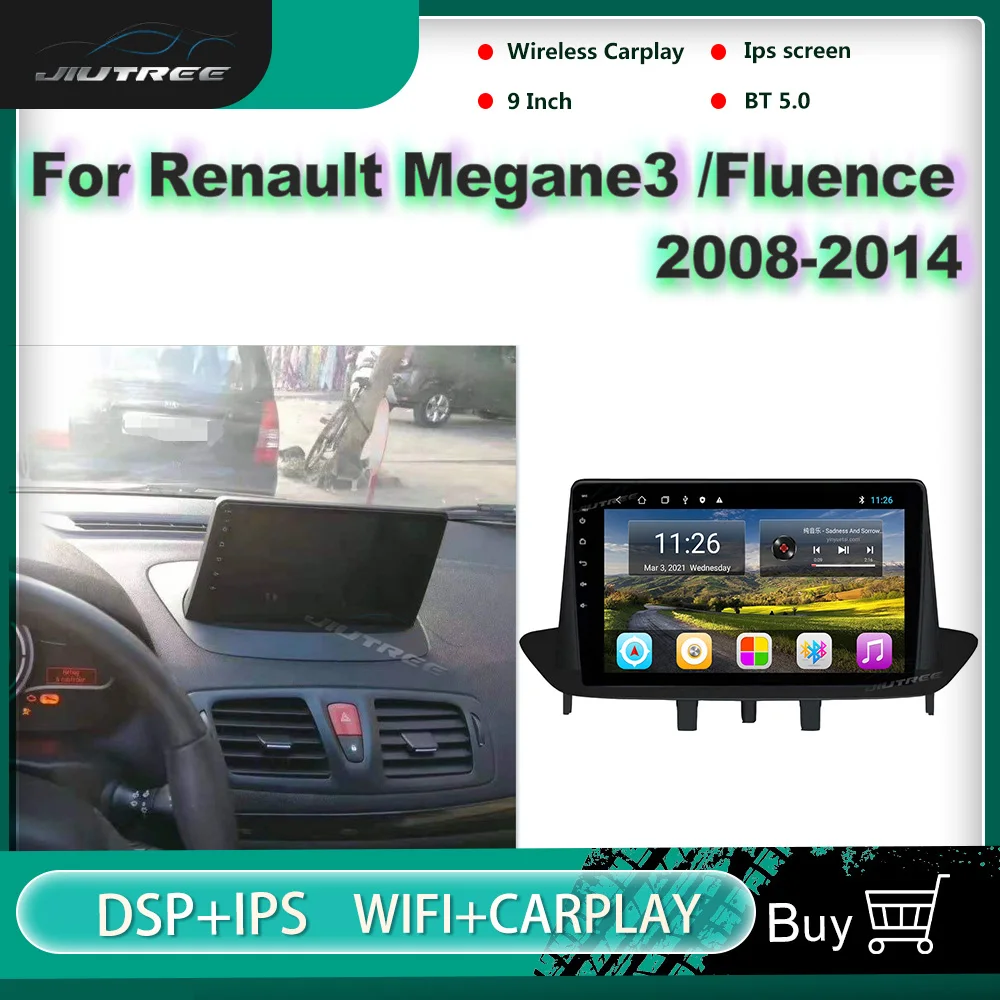 

Android 10 Car Radio For Renault Megane3 Renault Fluence 2008-2014 GPS Navigation DVD Multimedia Player Auto Stereo Receiver
