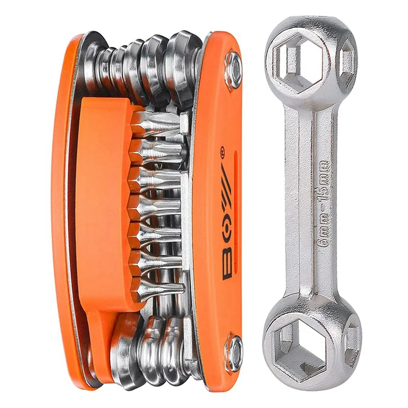 

BOY 20 In 1 Bike Multitool, Mountain Bike Repair Tool Kit With Bike Bone Wrench Portable Essentials Easy Road Riding Tools