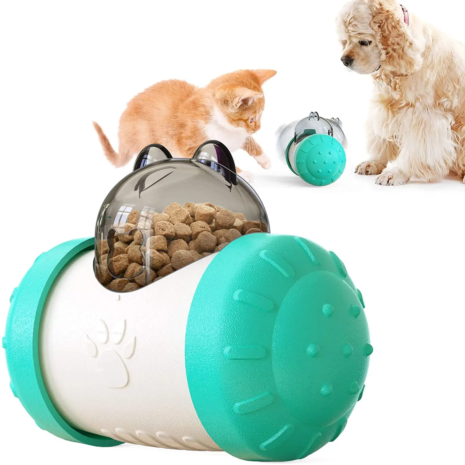

Ulmpp Cat Toys Dog Balance Car Pet Leak Feeder Kitten Puppy Tumbler Slow Bowl Puzzle Toy Exercise Game Feeding Cat Accessories
