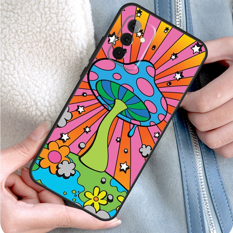 Волшебный гриб инопланетянин Триппи чехол для телефона Samsung Galaxy A15 A25 A35 A55 A54 A34 A14 A13