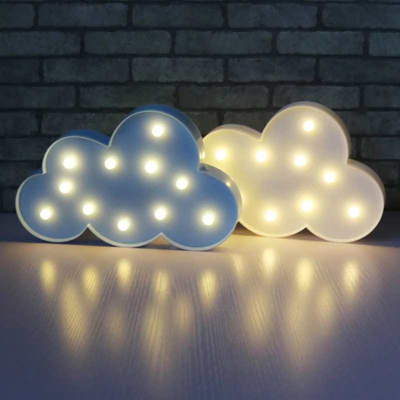 

Cloud LED 3D Cartoon Light Night Light Cute Kids Children's Day Gift Toy for Baby Bedroom Decoration Lamp Indoor Lovely Lighting