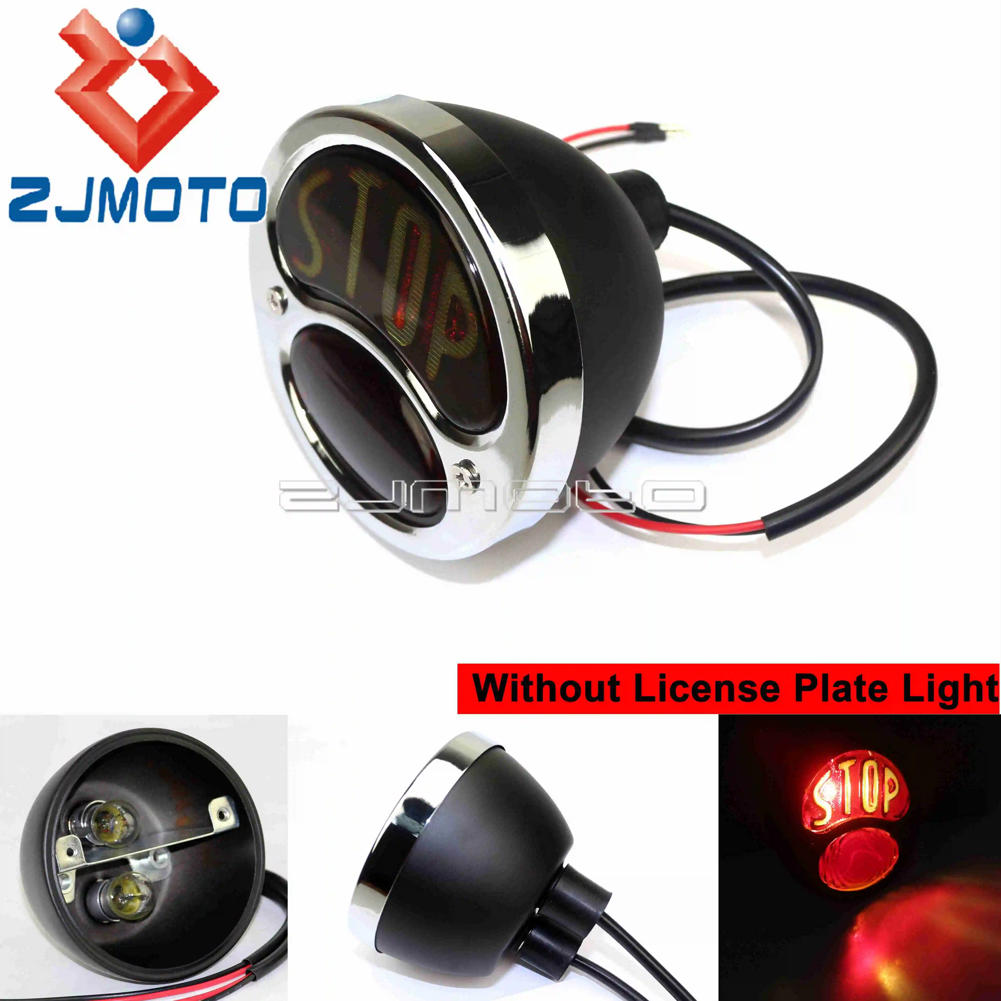 

Стоп-светильник для мотоцикла, 12 В, хромированный, железный