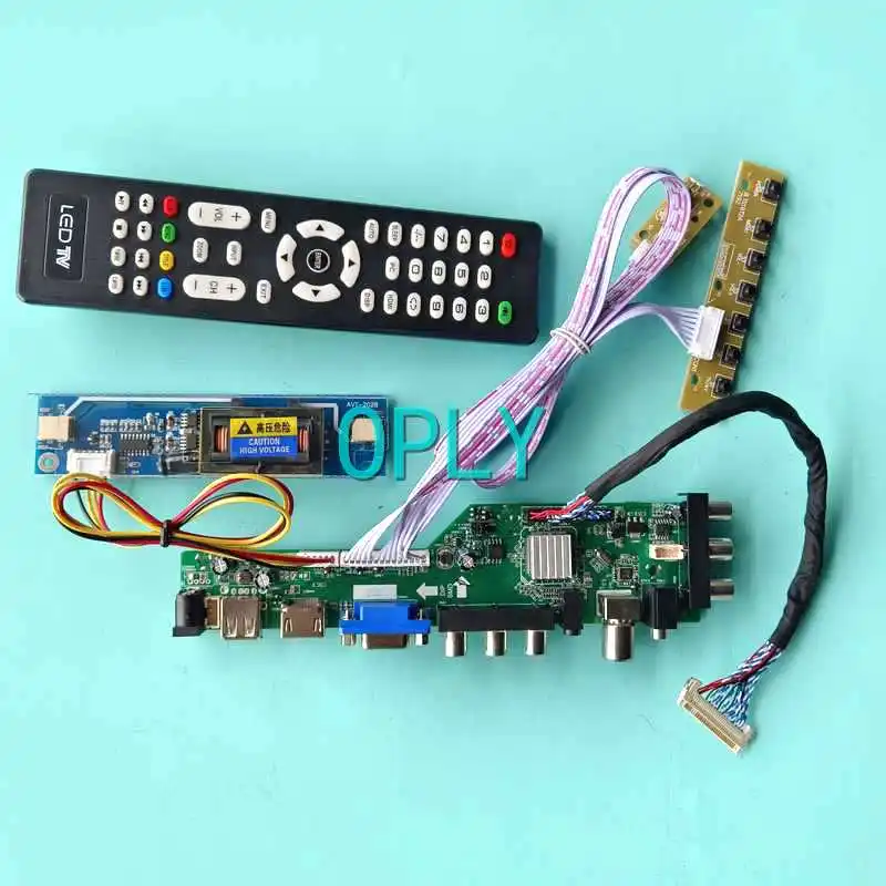 

For M170EG01 M170ETN01.0 LCD Digital DVB Controller Board 2-CCFL LVDS-30Pin 1280*1024 DIY Kit 17" USB HDMI-Compatible VGA AV RF