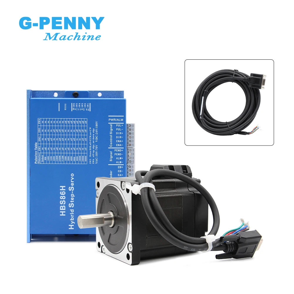

NEME34 closed loop stepper motor kit 4.5N.m HBS86H+86HS45N Hybrid servo driver
