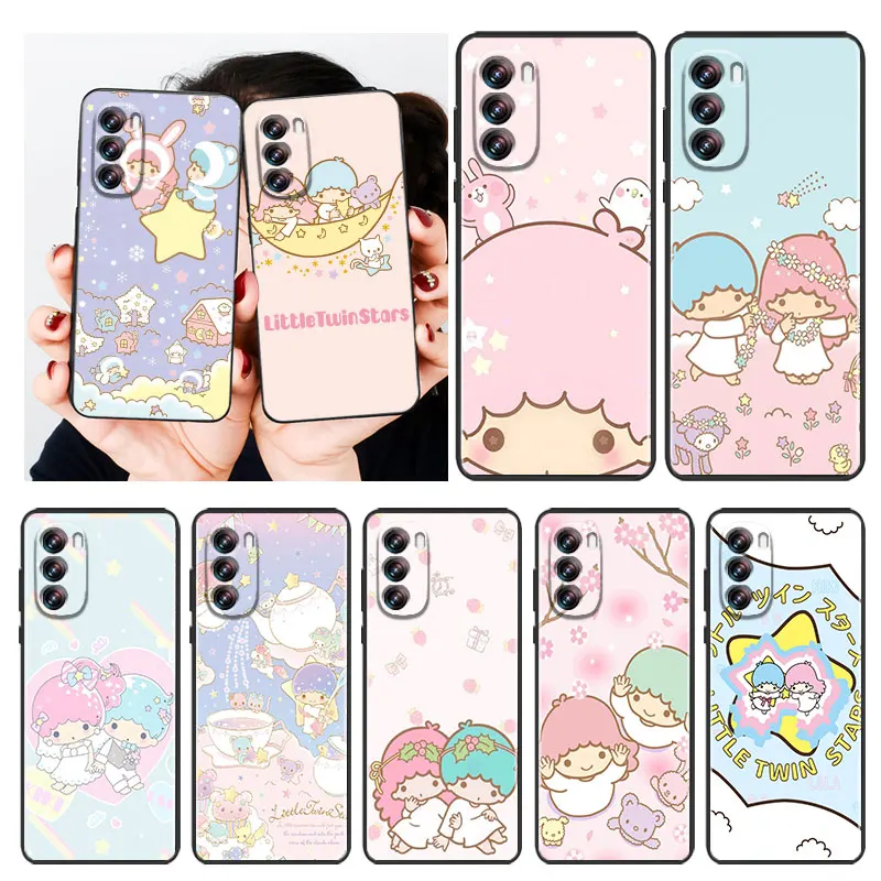 

Little Twin Stars Art Phone Case Black For Motorola E32 G52 G Stylus G71 Edge G60 S G9 G8 20 G10 E7i G31 Power One Fusion