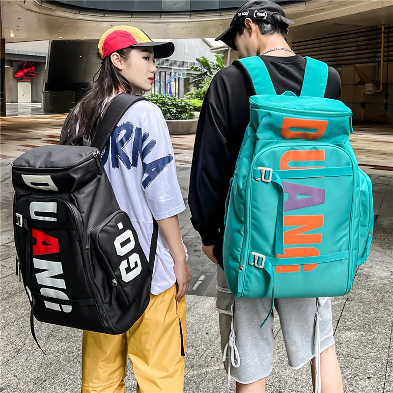 Korean Trendy Travel Gym Bagpack Men Japanese Sports Hiking 