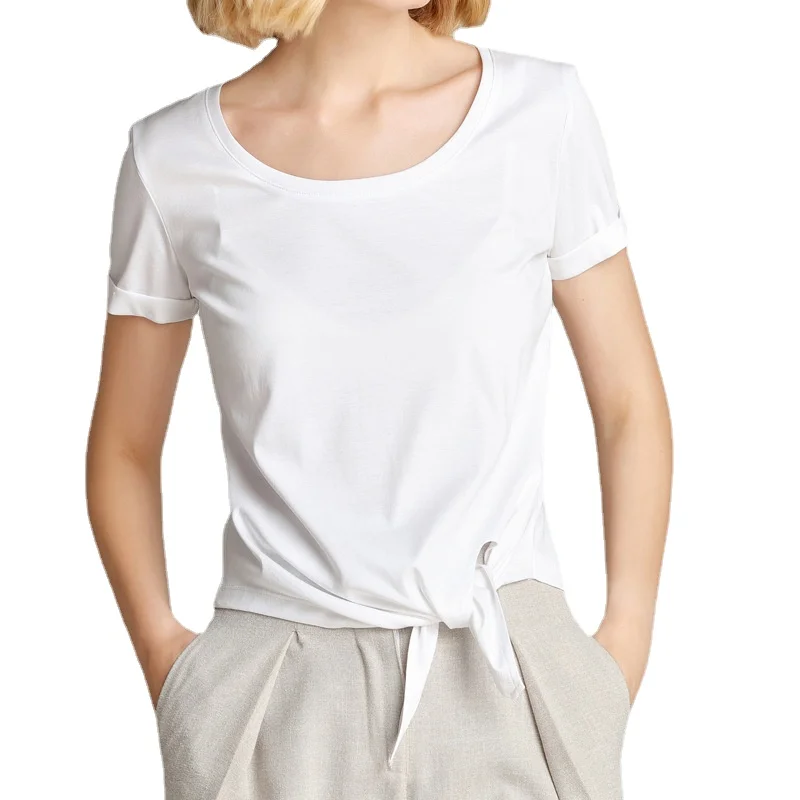 

High quality women's short sleeve T-shirt summer short T-shirt