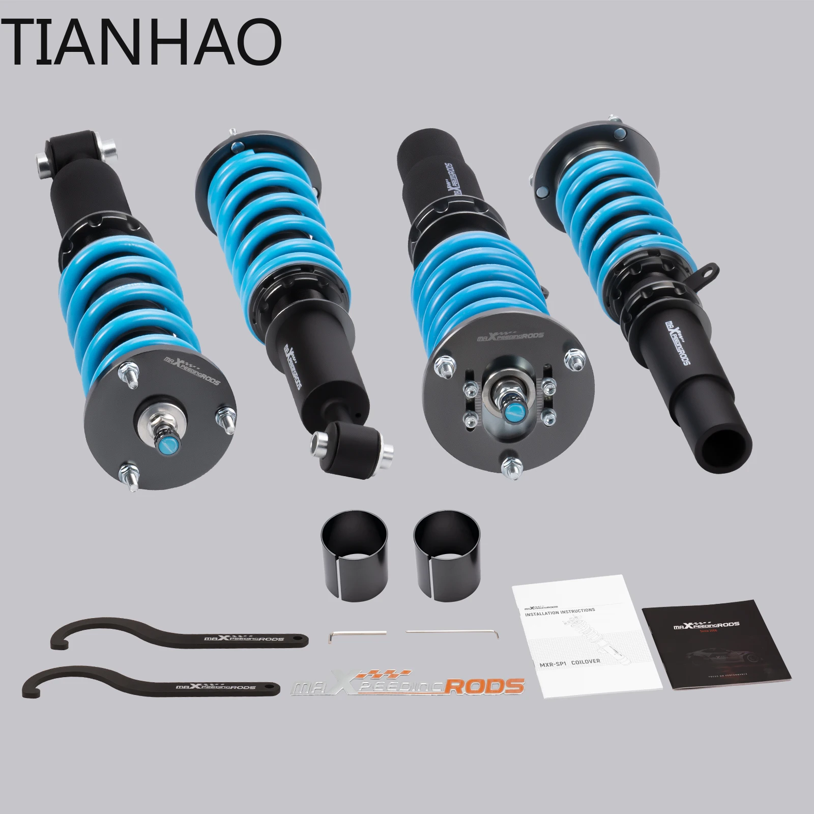 Фото MaXpeedingrods Coilover для BMW 5 E39 1995-2003 RWD Notchback, 24-ходовой комплект регулируемой подвески демпфера, ts №2