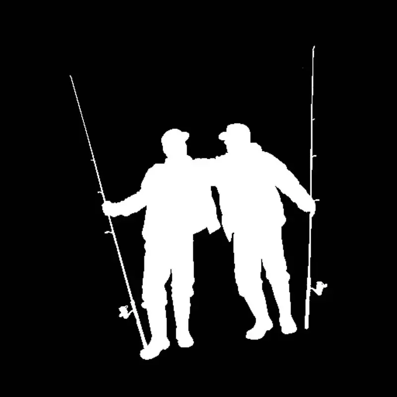 Фото Персонализированные наклейки Автомобильные наклейки Good Friends Go Fishing Водонепроницаемые и солнцезащитные персонализированные наклейки ПВХ 16*14 см №2