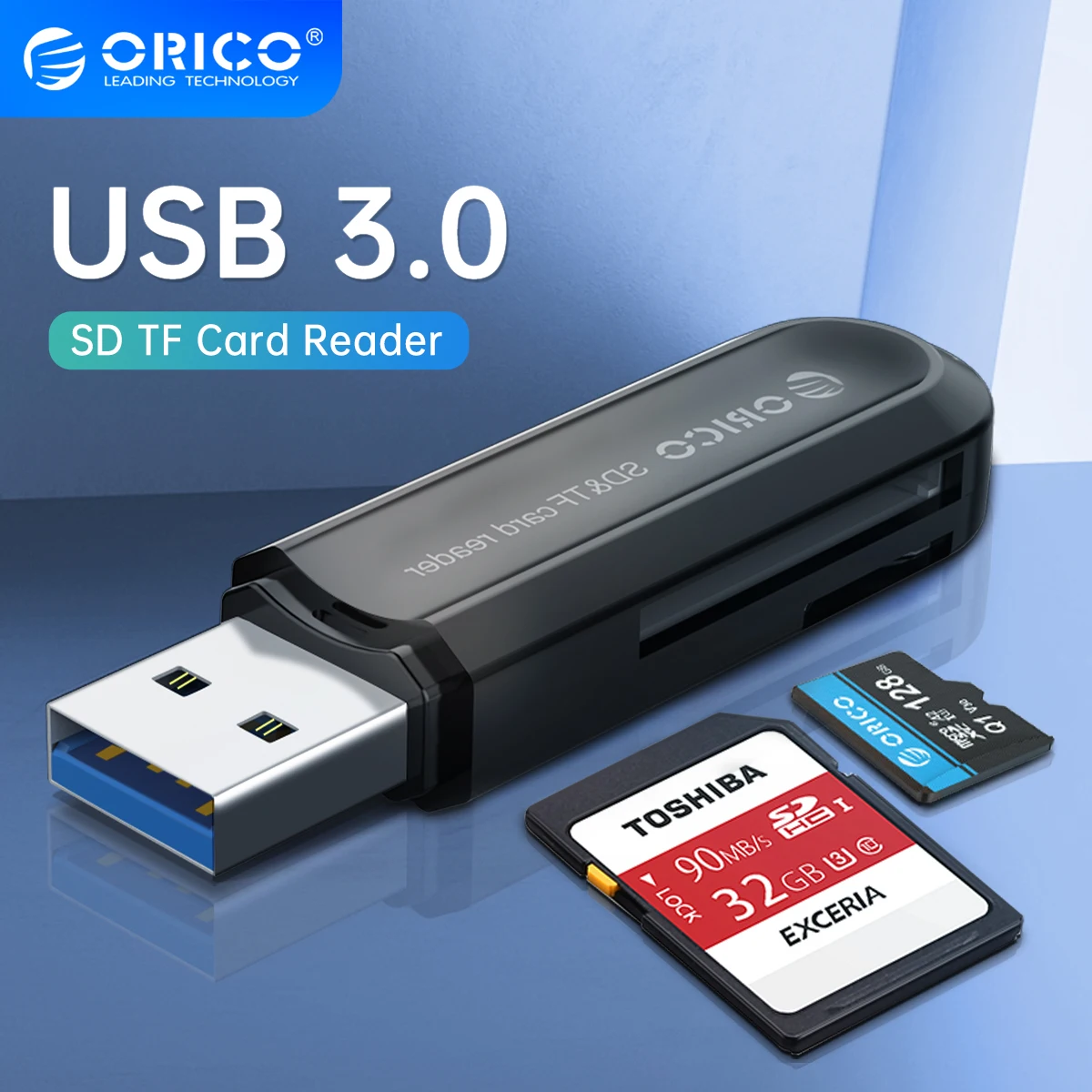 

Кардридер ORICO, USB 3,0, SD, TF, для Macbook Pro, Samsung, ноутбуков, USB 3,0
