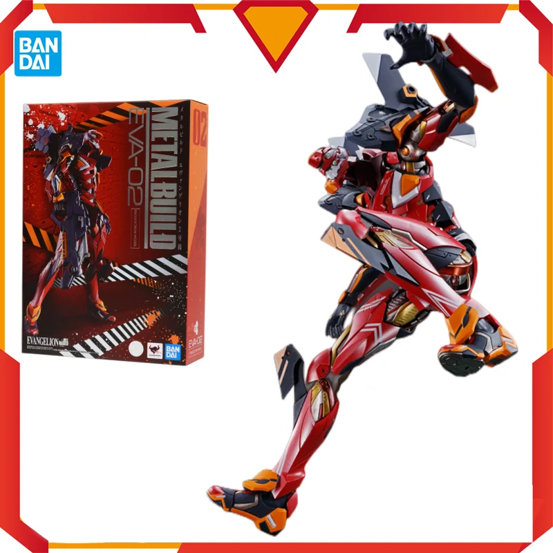 

In Stock Bandai Original Metal Build MB Anime EVANGELION EVA 02 Joint Movable Figure Collectible Model Toys