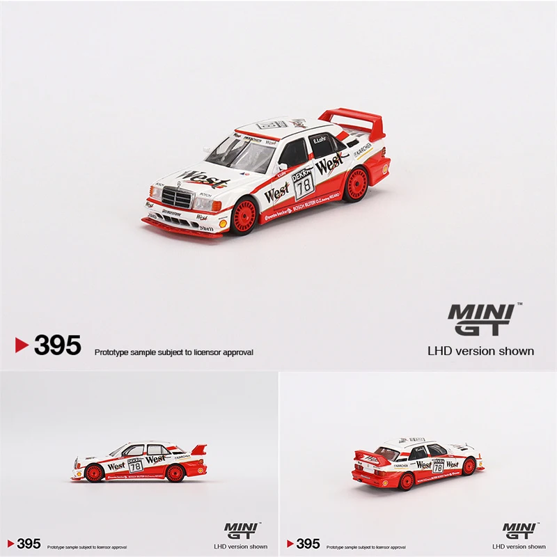 

MINI GT 1:64 190E 2,5 16 Evolution II 1991 DTM #78 Lohr Коллекционная модель литая под давлением автомобиля, миниатюрные машинки 395 в наличии