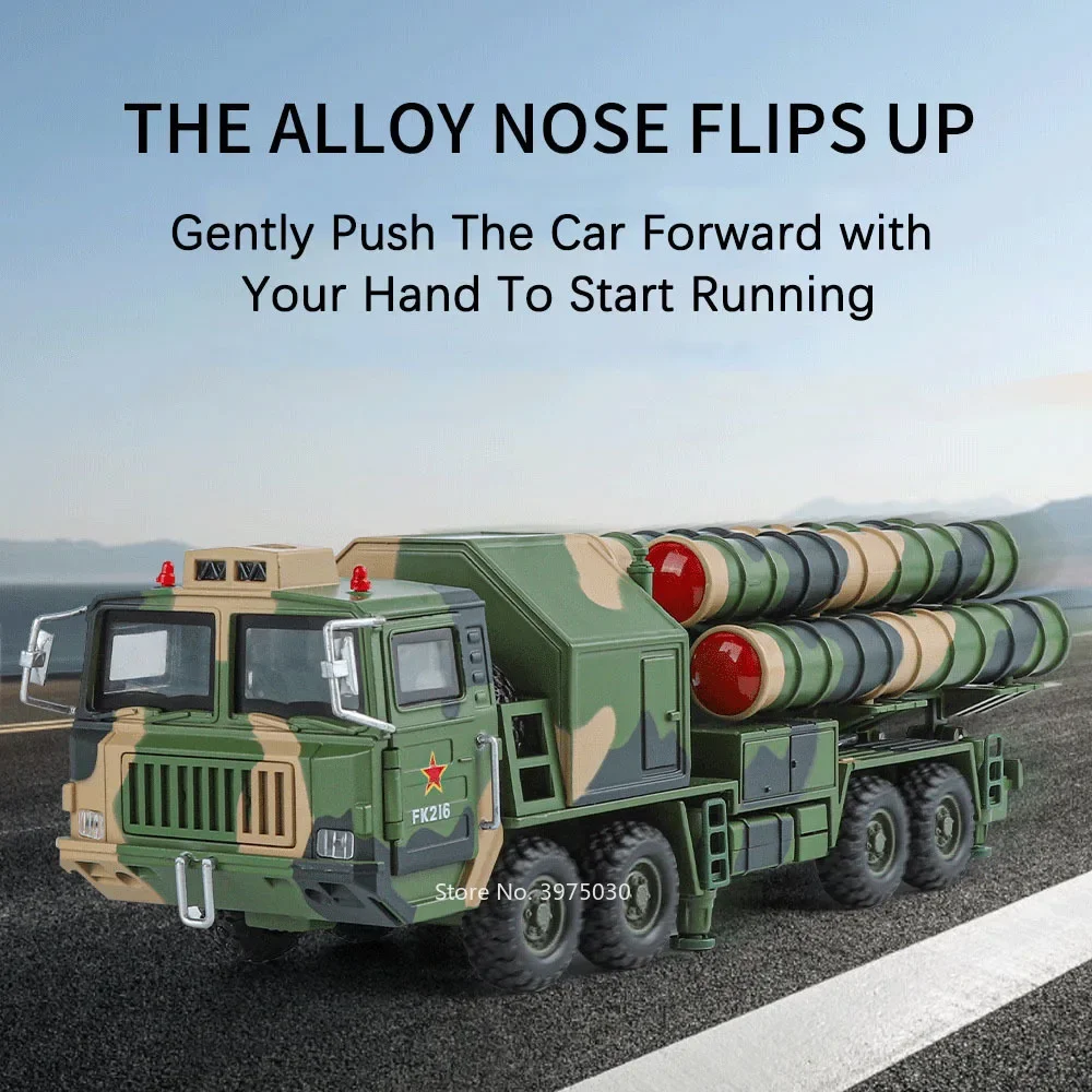 Масштаб 1:40 модель ракетного автомобиля HONGQI-9 игрушки литые под давлением