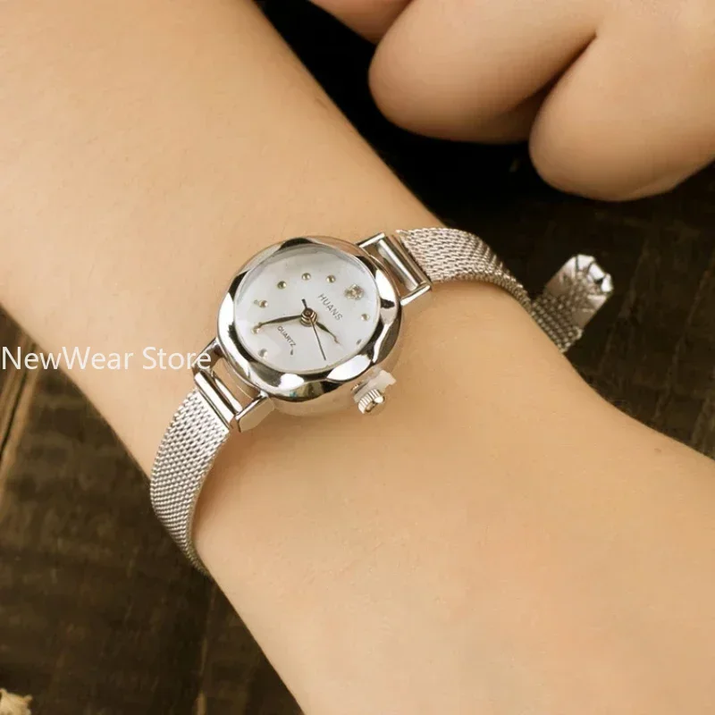 Часы наручные женские кварцевые роскошные повседневные с браслетом из