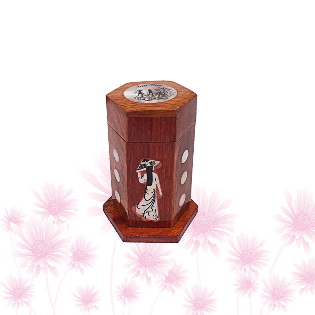 

1pc Vintage Toothpick Holder Toothpick Canister Wooden Toothpick Box Decorative Toothpick Jar for Restaurant Home Hotel