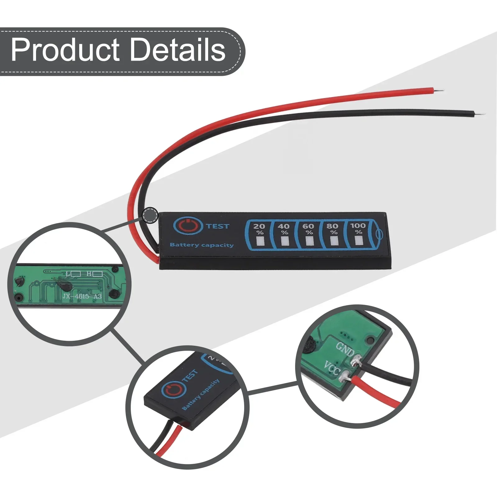 DC5V-30V 12V2 4V Индикатор уровня батареи тройной литиевой литий-железо-фосфат