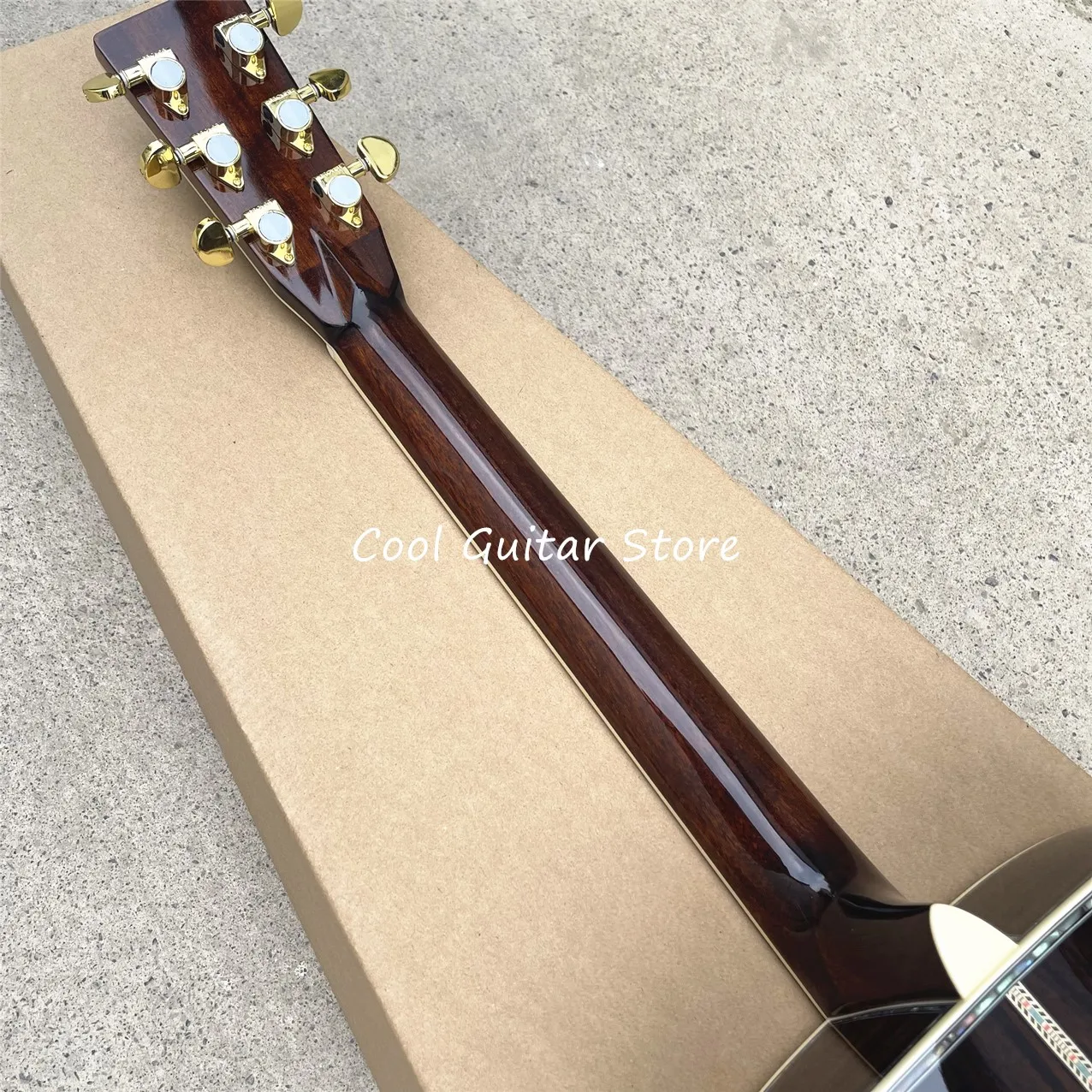 41-дюймовый D-образный ствол серии D45 секция из цельного дерева акустическая