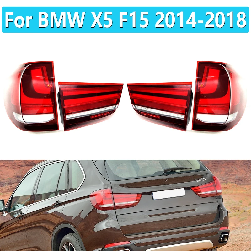 

Автомобильный светодиодный задний фонарь для BMW X5 F15 2014-2018, стоп-тормоз, противотуманная фара, сигнал поворота, 63217290103 63217290104, автомобильные а...
