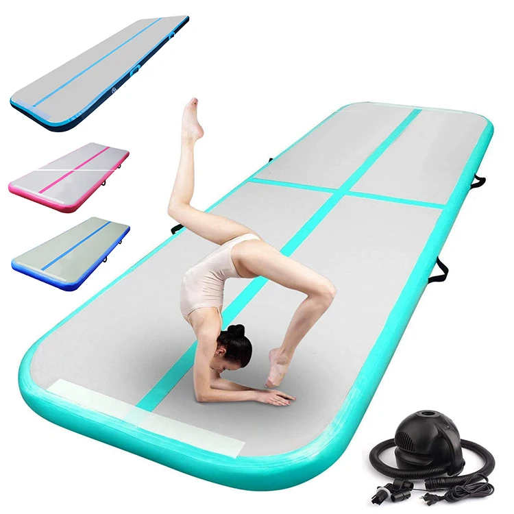 

Floor Air Track Inflatable Gymnastics Mat Cheap Airtrack Tumble Square Air Track Mat Matt Tumbling 5 Meter For Gymnastics Kids