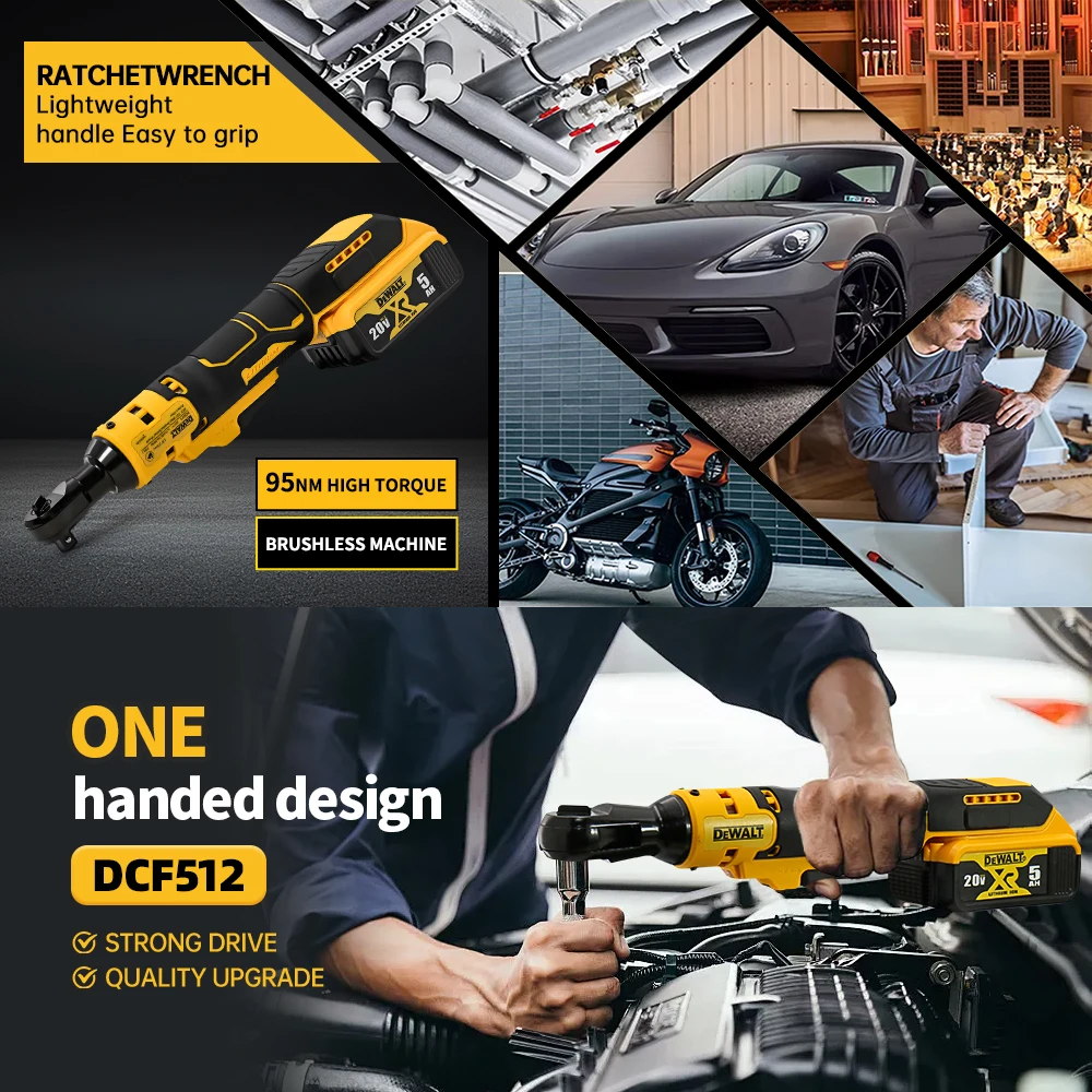 Электрический ключ с трещоткой Dewalt DCF512 20 В