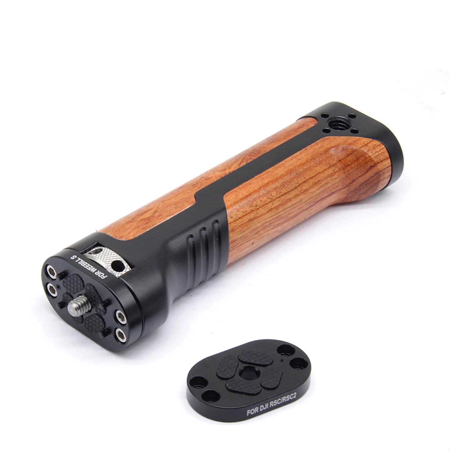 

Weebill Wooden Handle Universal Hand Grip Multi-Function Cold Shoe Extended Bar for Dslr Camera