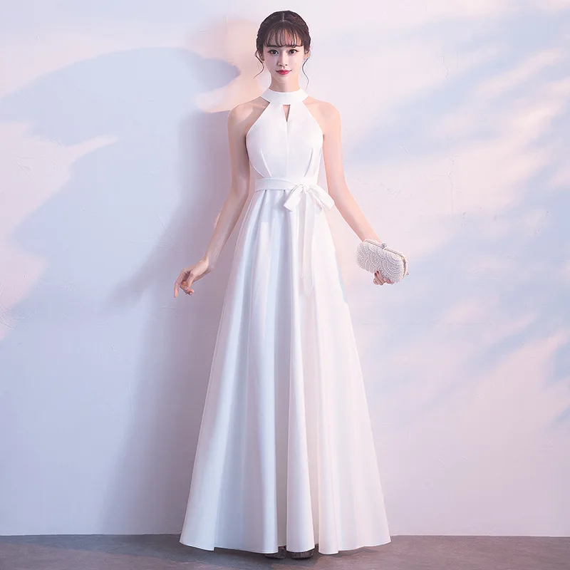 J110 белое серое красное черное платье для выпускного вечера длинные платья