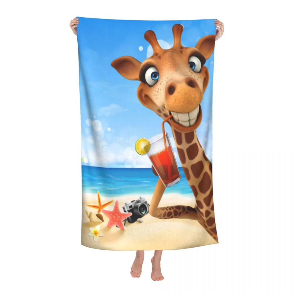 Рисунок 5 - Летние забавные мультяшные пляжные полотенца с жирафом