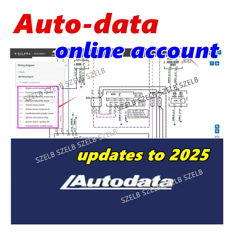 Фото Новейший онлайн-аккаунт Autodata 2025: данные по ремонту автомобилей, поддержка онлайн-обновлений для ПК/телефонов/планшетов на Windows и Android №1