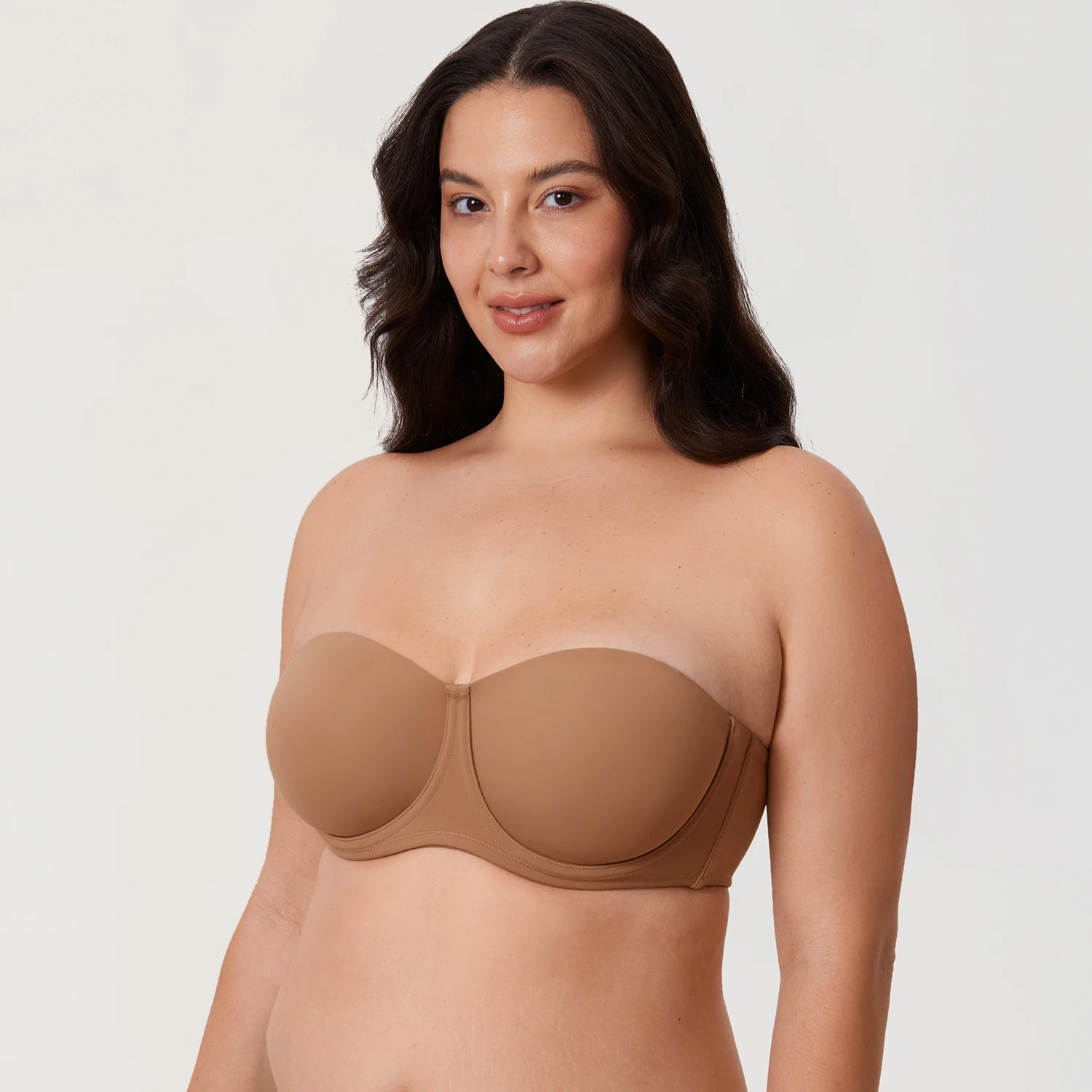 Женский Бюстгальтер-бандо без бретелек подкладки