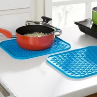 silicone pot holder heat resistant pot mat silicone trivets pat coaster placemat kitchen tools 2216cm silicone mat