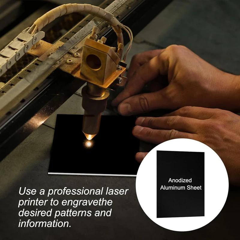 Набор листов из анодированного алюминия гравировальные заготовки толщиной 0 8 мм