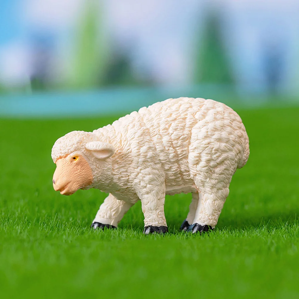 6 шт. микро-ландшафтное украшение животные смола коза овцы скульптуры настольные