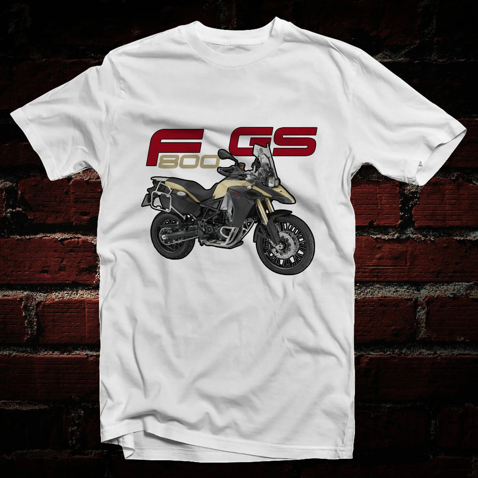 

New F800 GS White T-shirt German Motorcycle Motorrad