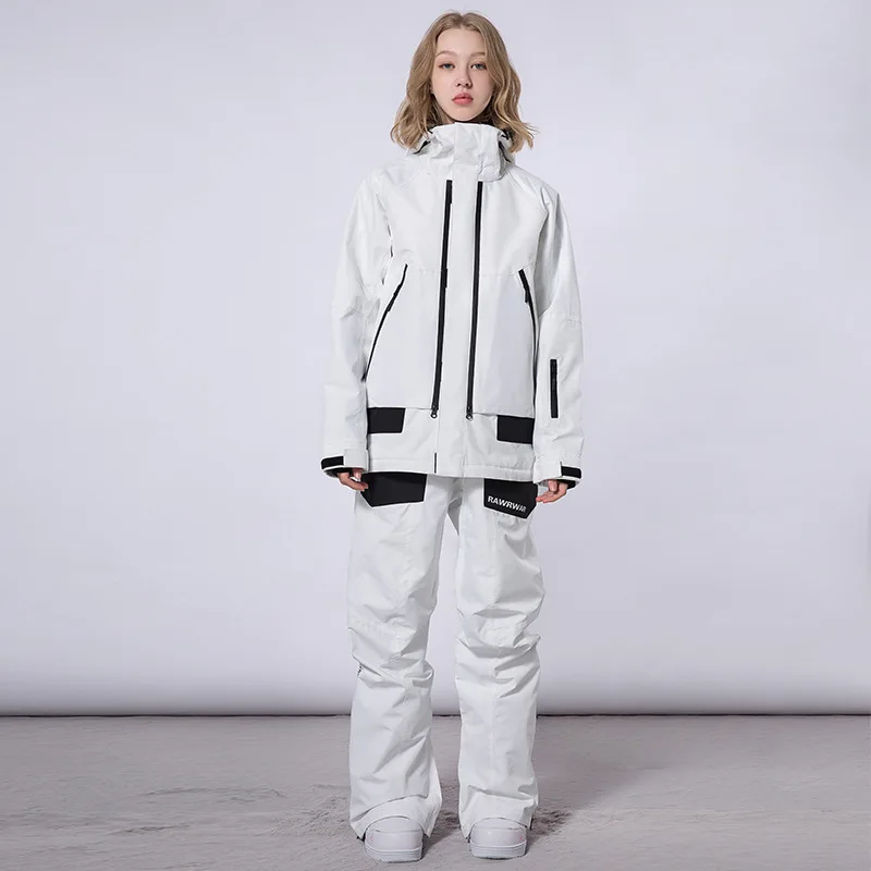 

Новинка 2022, зимний лыжный костюм для женщин и мужчин, теплый водонепроницаемый лыжный женский лыжный костюм, ветрозащитный цветной нишевой пиджак для сноуборда и штаны