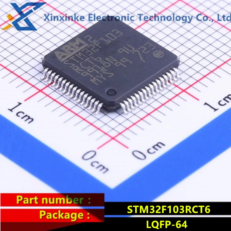 

STM32F103RCT6 LQFP-64 72MHz 256KB ARM micro controller - MCU 32BIT Cortex M3 H/D 256 to 512 USB/CAN New original genuine
