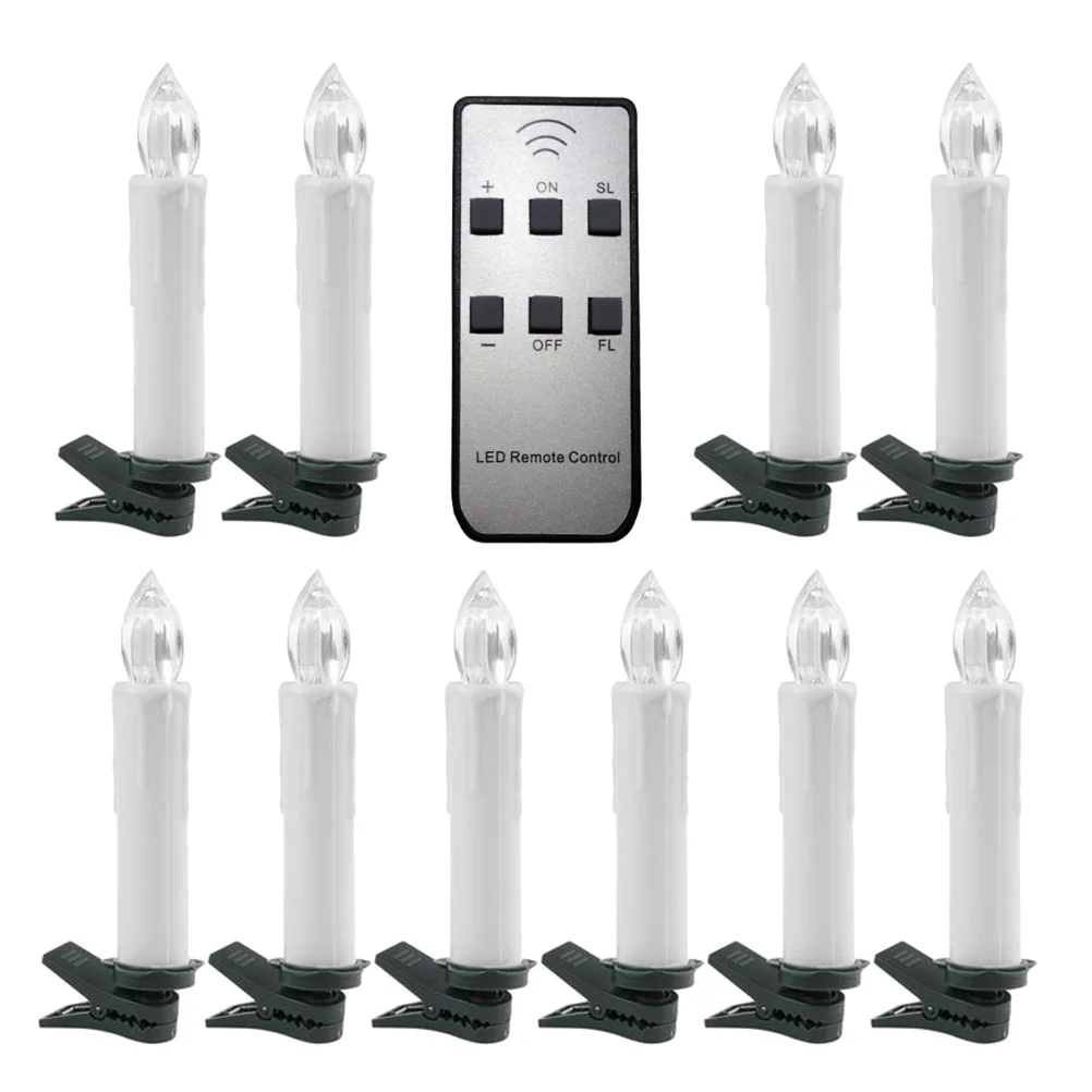 

1 Set with Clip Flameless Christmas Outdoor Indoor Party Decor Lights for Christmas Tree Window