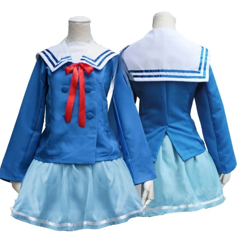 Аниме Kyokai no Kanata Косплей Beyond the Boundary Kuriyama Mirai Костюм Парик Очки Женская Школьная